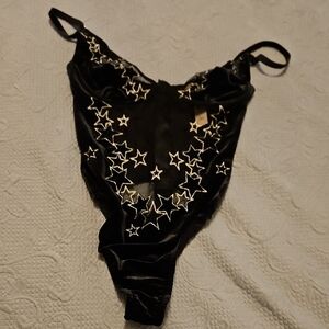 Black Velvet Star Shine Bodysuit
